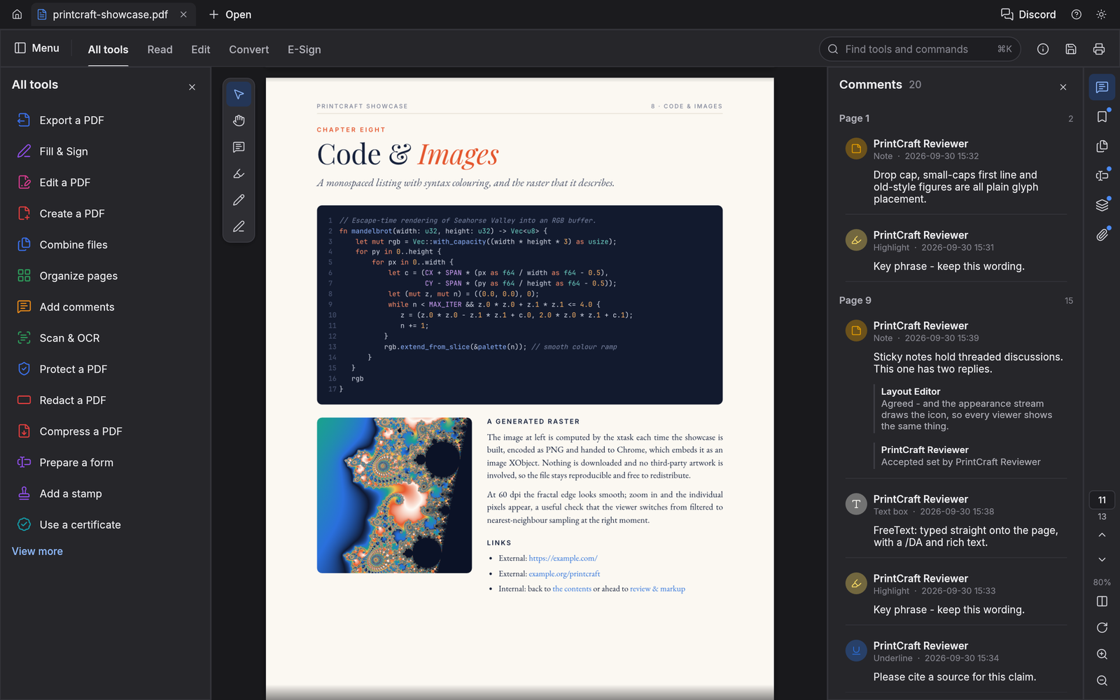 PdfCraft practical pdf workflows interface
